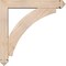 Ekena Millwork Thorton Arts and Crafts Smooth Bracket w/ Offset Brace, Douglas Fir, 5 1/2"W x 30"D x 30"H BKT0604X30X30THR03SDF - alternate 3